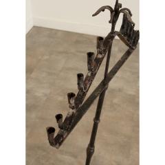 French 19th Century Forged Iron Candelabra - 3236318
