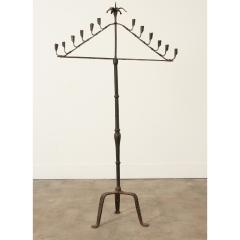 French 19th Century Forged Iron Candelabra - 3236319