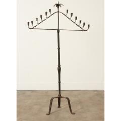 French 19th Century Forged Iron Candelabra - 3236319