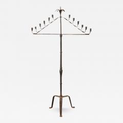 French 19th Century Forged Iron Candelabra - 3292032