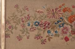 French 19th Century Framed Floral Tapestry - 1720913