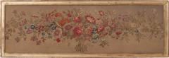 French 19th Century Framed Floral Tapestry - 1721634