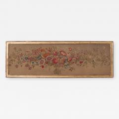 French 19th Century Framed Floral Tapestry - 1721636