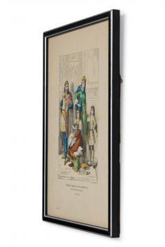French 19th Century Framed Lithograph of a Parisian Noble Family and their Archi - 4668787