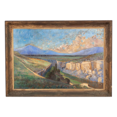 French 19th Century Framed Oil on Canvas - 2655572