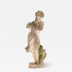 French 19th Century Garden Statue of a Maiden - 3230289