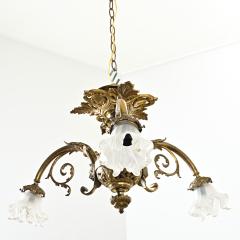 French 19th Century Gilt Bronze Flush Mount Light - 4215620