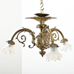 French 19th Century Gilt Bronze Flush Mount Light - 4215621