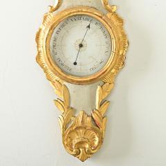 French 19th Century Gilt Painted Barometer - 3974718