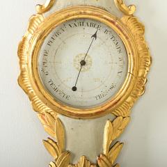 French 19th Century Gilt Painted Barometer - 3974742