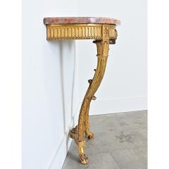 French 19th Century Giltwood Marble top Wall Console - 4642984
