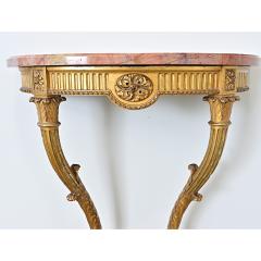 French 19th Century Giltwood Marble top Wall Console - 4642989