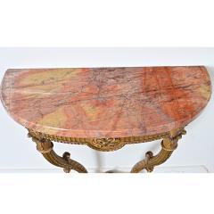 French 19th Century Giltwood Marble top Wall Console - 4643034