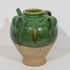 French 19th Century Glazed Earthenware Walnut Oil Jug - 4116250