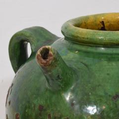 French 19th Century Glazed Earthenware Walnut Oil Jug - 4116324