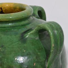 French 19th Century Glazed Earthenware Walnut Oil Jug - 4116350