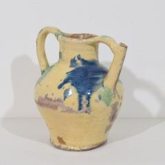 French 19th Century Glazed Terracotta Jug or Water Cruche Orjol - 4486029
