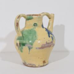 French 19th Century Glazed Terracotta Jug or Water Cruche Orjol - 4486034