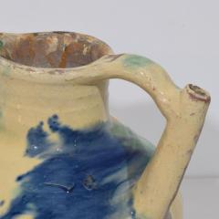 French 19th Century Glazed Terracotta Jug or Water Cruche Orjol - 4486037