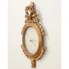 French 19th Century Gold Gilt Barometer - 3002694