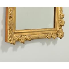 French 19th Century Gold Gilt Mirror with Flowers - 3747306