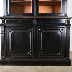 French 19th Century Grand Ebonized Bibliotheque - 4322246