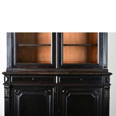 French 19th Century Grand Ebonized Bibliotheque - 4322251