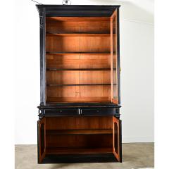 French 19th Century Grand Ebonized Bibliotheque - 4322254