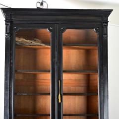 French 19th Century Grand Ebonized Bibliotheque - 4322255