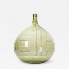 French 19th Century Green Blown Glass Wine Keg - 1756972