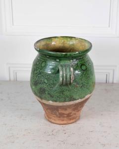 French 19th Century Green Glaze Confit Pot - 4758245