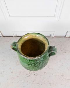 French 19th Century Green Glaze Confit Pot - 4758294