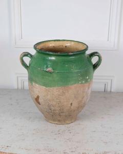 French 19th Century Green Glaze Confit Pot - 4758295