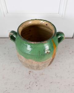 French 19th Century Green Glaze Confit Pot - 4758306