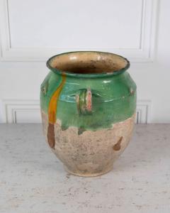 French 19th Century Green Glaze Confit Pot - 4758307