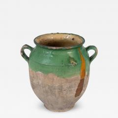 French 19th Century Green Glaze Confit Pot - 4760823