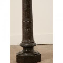 French 19th Century Green Marble Carved Pedestal - 3292931
