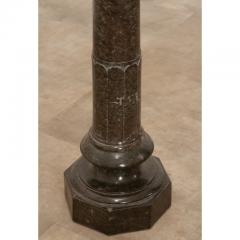 French 19th Century Green Marble Carved Pedestal - 3292933