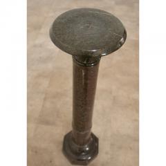 French 19th Century Green Marble Carved Pedestal - 3292945