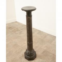 French 19th Century Green Marble Carved Pedestal - 3292947