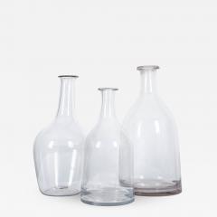 French 19th Century Hand Blown Glass Decanters - 1311714