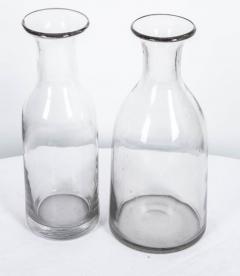 French 19th Century Hand Blown Glass Decanters - 1311481
