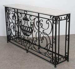 French 19th Century Iron Console Table - 1064534