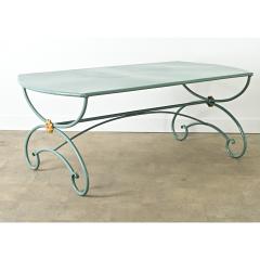 French 19th Century Iron Dining Table in New Powdercoat - 4223493