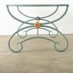 French 19th Century Iron Dining Table in New Powdercoat - 4223494