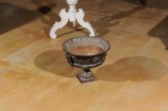 French 19th Century Iron Jardini re with Lateral Handles and Double L Monogram - 3426863