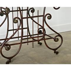 French 19th Century Iron Marble Butchers Table - 4147398