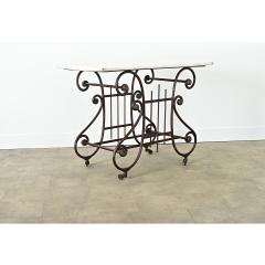 French 19th Century Iron Marble Butchers Table - 4147467