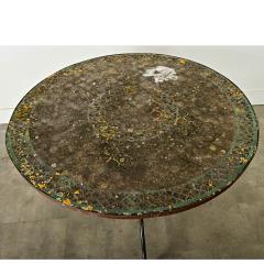 French 19th Century Iron Mosaic Garden Table - 3957864