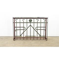 French 19th Century Iron Railing Console - 4371826